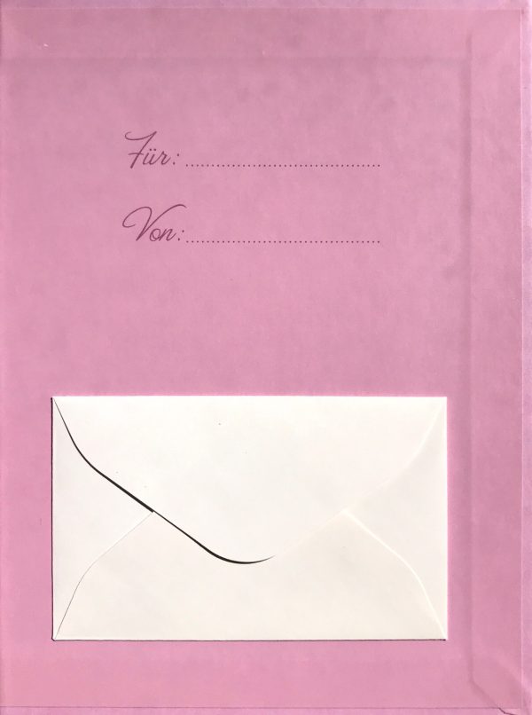Geschenkbuch zur Hochzeit mit Karten und Umschlag